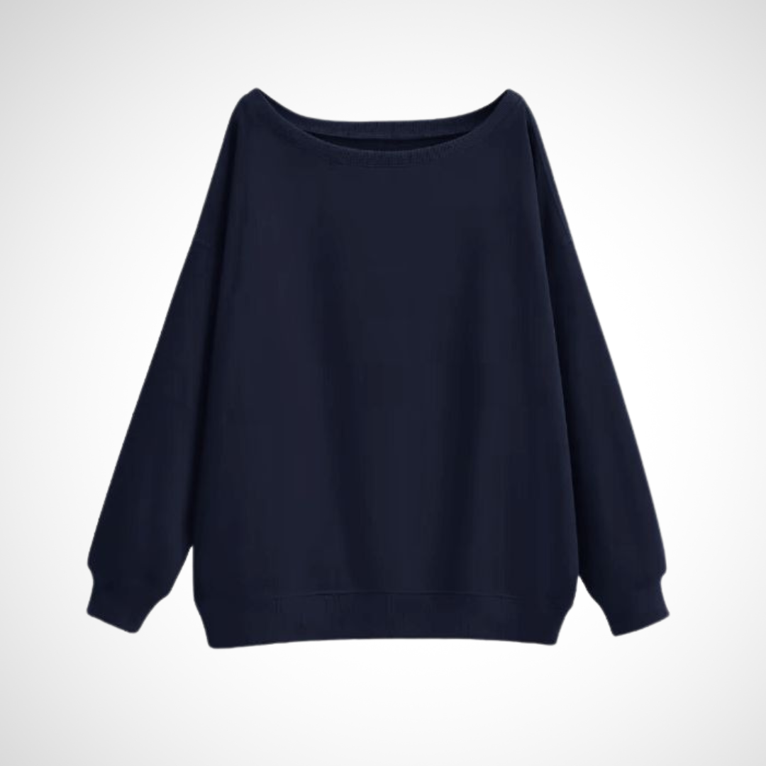 DIVECA™ | Casual Scoop Neck Long Sleeve Sweater