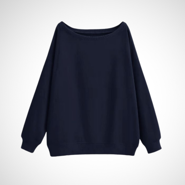 DIVECA™ | Casual Scoop Neck Long Sleeve Sweater