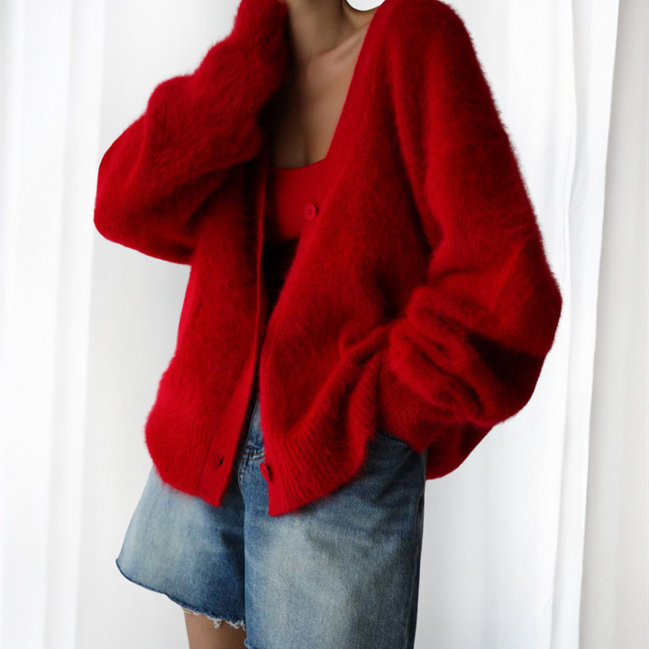 QUINCY™ | Comfy Button Front Drop Shoulder Cardigan