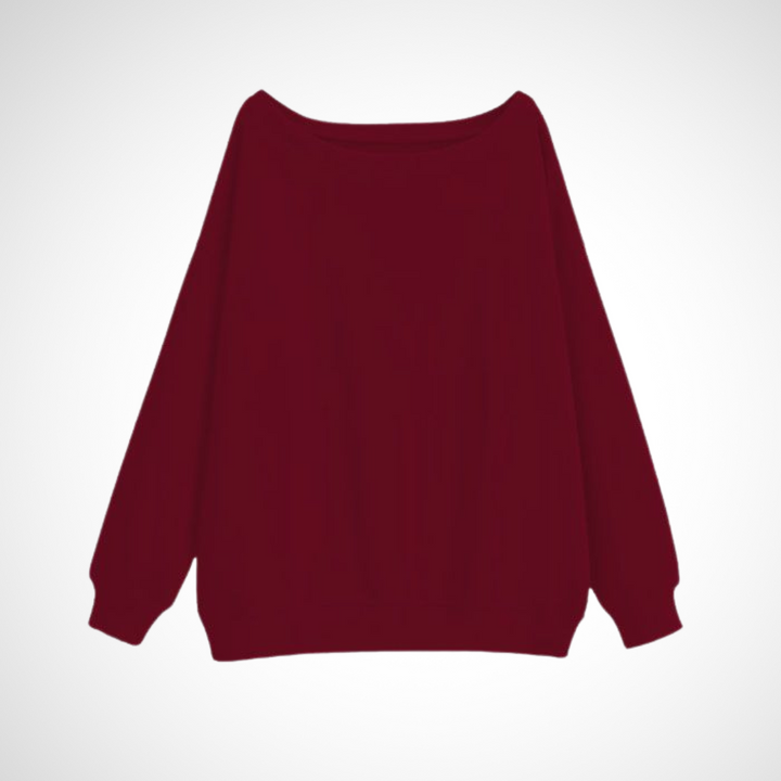 DIVECA™ | Casual Scoop Neck Long Sleeve Sweater