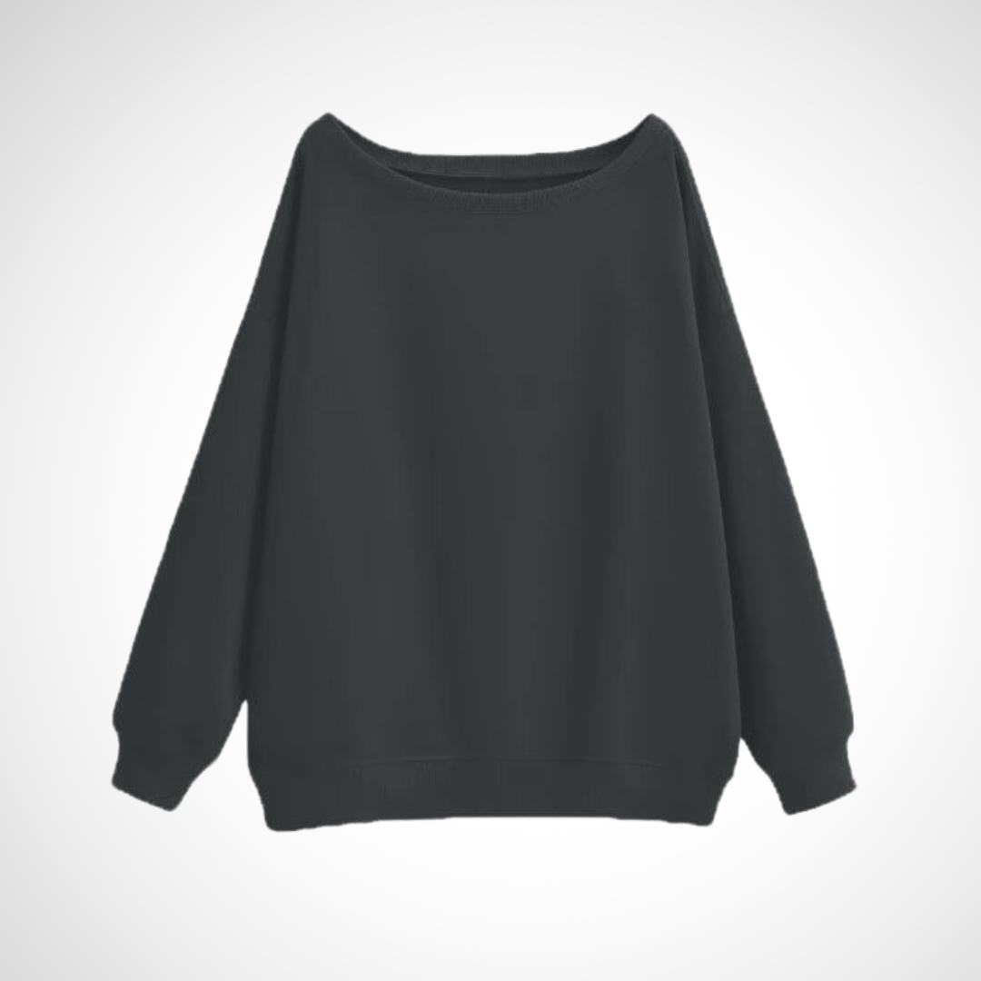 DIVECA™ | Casual Scoop Neck Long Sleeve Sweater