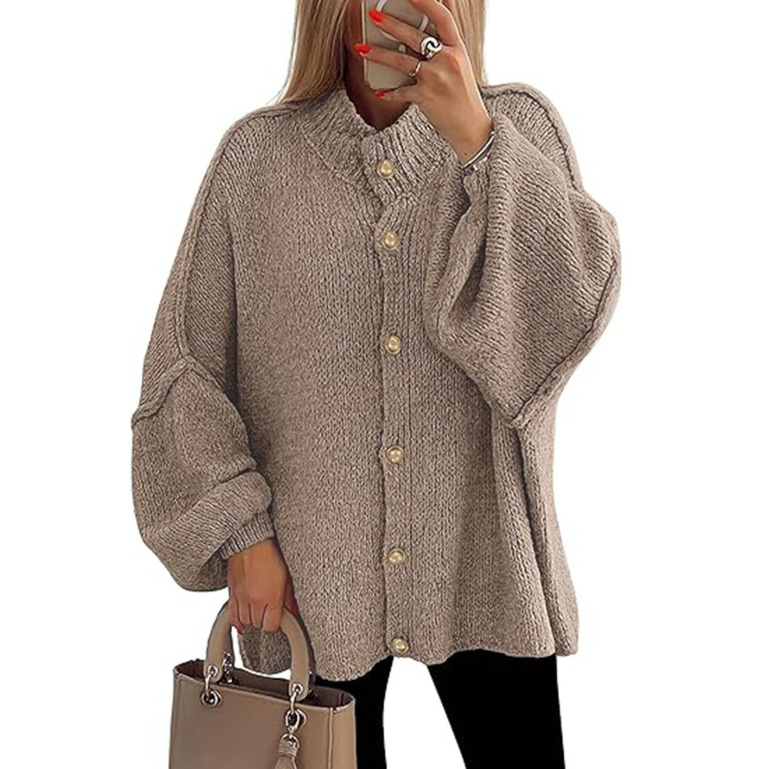 HESTIA™ | Cozy Batwing Sleeve Chunky Knit Cardigan