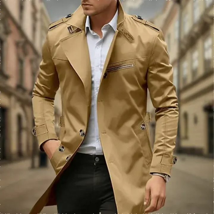 Cayseon | Men's two -row trench Water -repellent