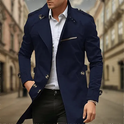 Cayseon | Men's two -row trench Water -repellent