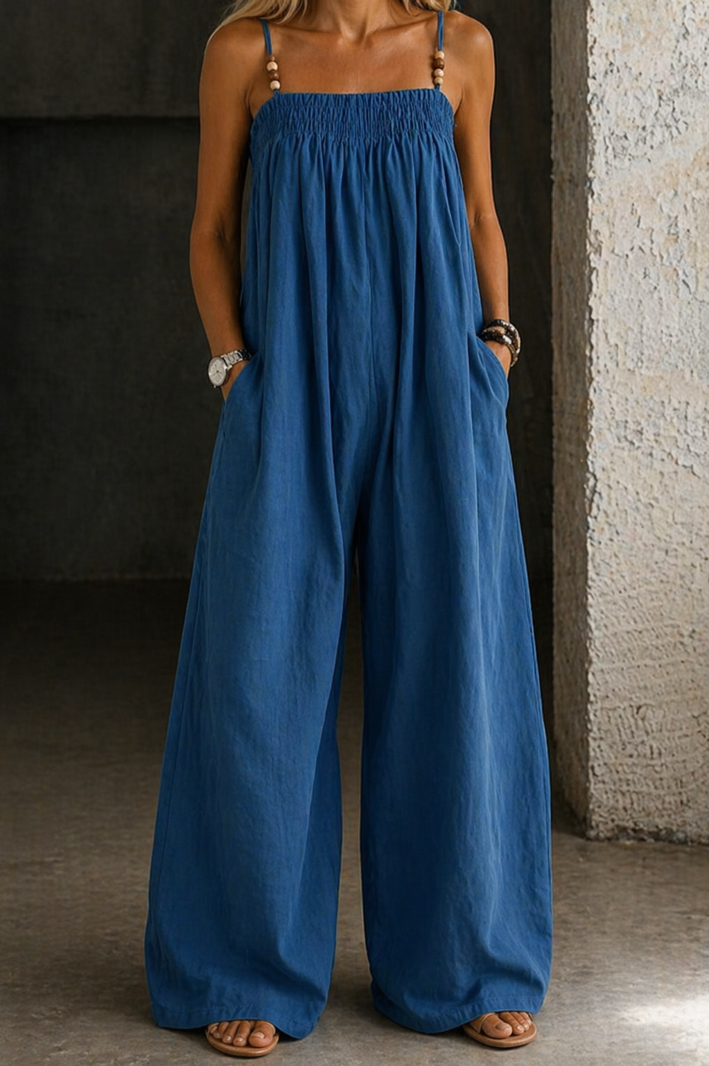 Madison | Denim Jumpsuit with Wide Legs