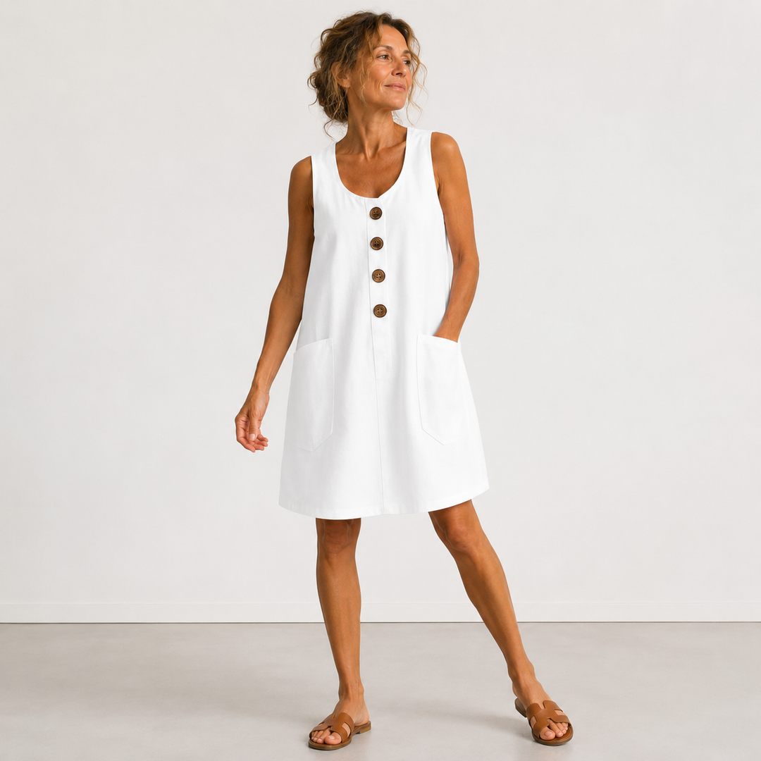 Maurice | Cotton and Linen Dress