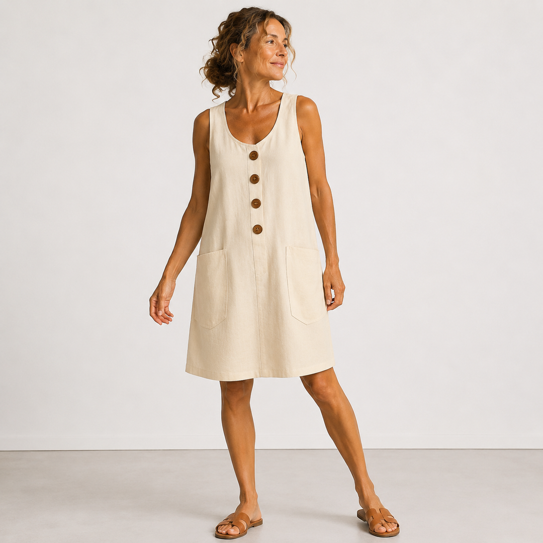 Maurice | Cotton and Linen Dress