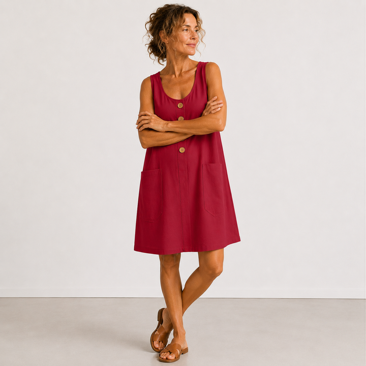 Maurice | Cotton and Linen Dress