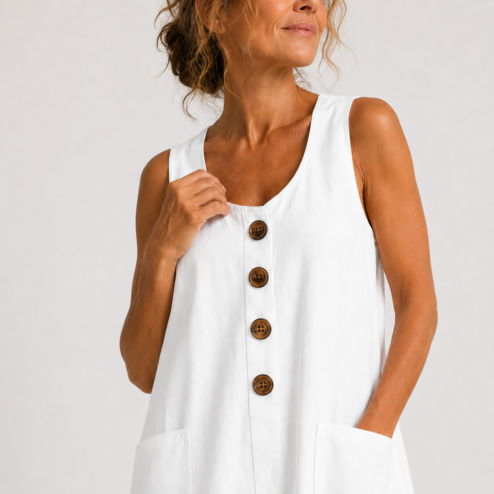 Maurice | Cotton and Linen Dress