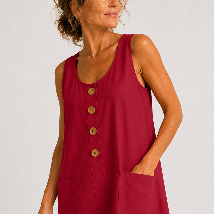 Maurice | Cotton and Linen Dress
