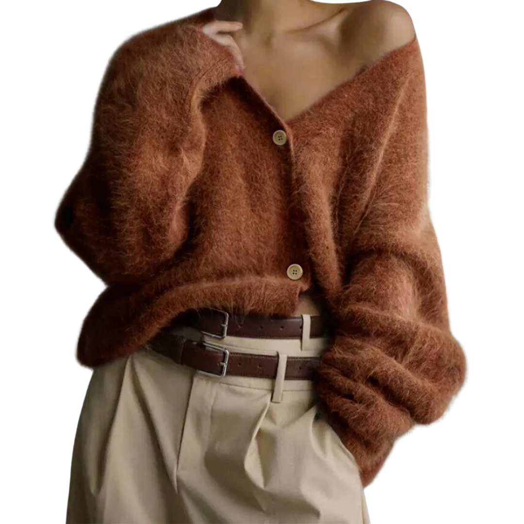 BRISEIS™ | Cozy V-Neck Button Cardigan