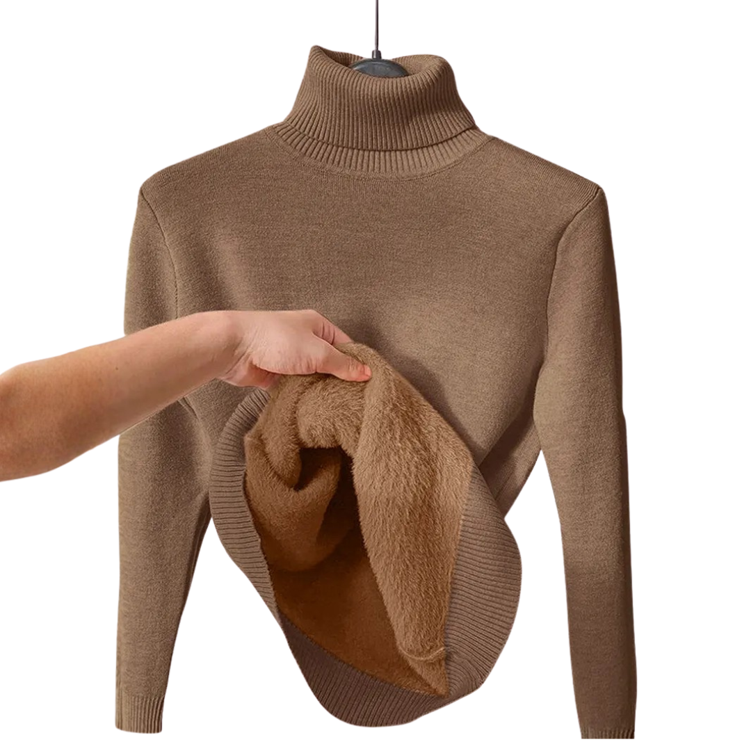 CELWYN™ | Cozy Fleece-Lined Turtleneck Sweater