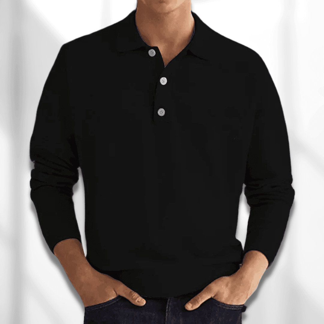 Kurt |  Classic 3-Button Collar Polo Sweater