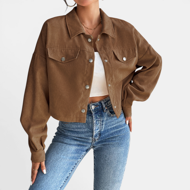 DEVIN™ – Relaxed Corduroy Button-Front Jacket