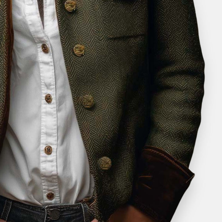 Nova™ Velvet Detail Tweed Jacket