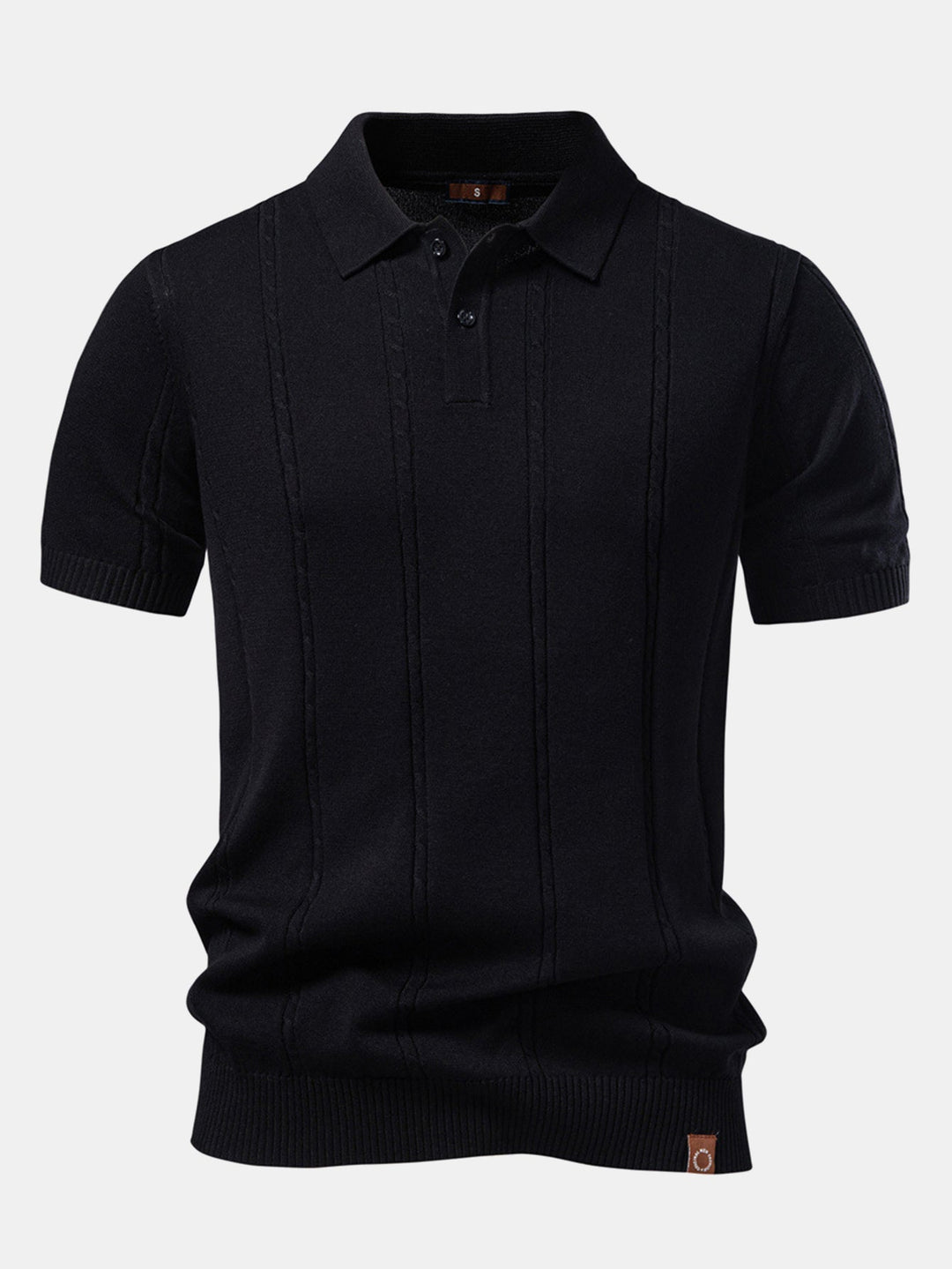 Bob | Twist Knit Polo & Elastic Waist Straight Leg Trousers