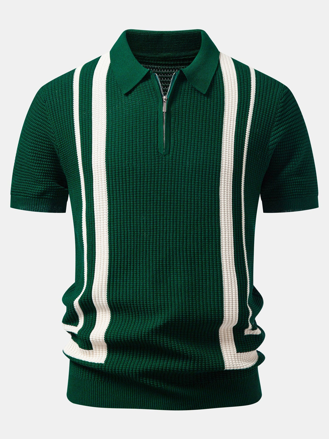 Bronny | Contrast Zipper Polo & Slim Fit Tapered Trousers