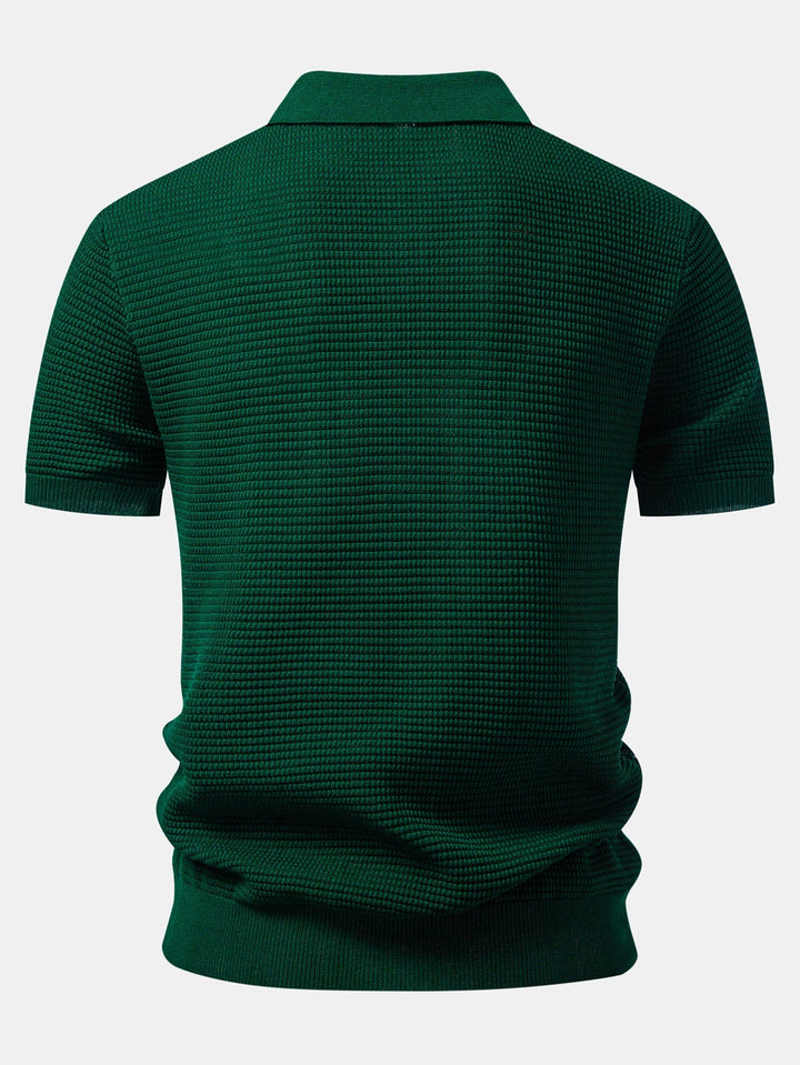 Bronny | Contrast Zipper Polo & Slim Fit Tapered Trousers