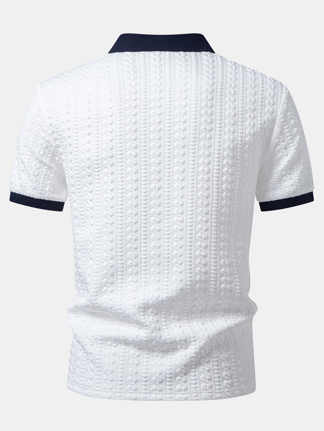 Dwayne | Contrast Jacquard Polo & Slim Fit Tapered Trousers