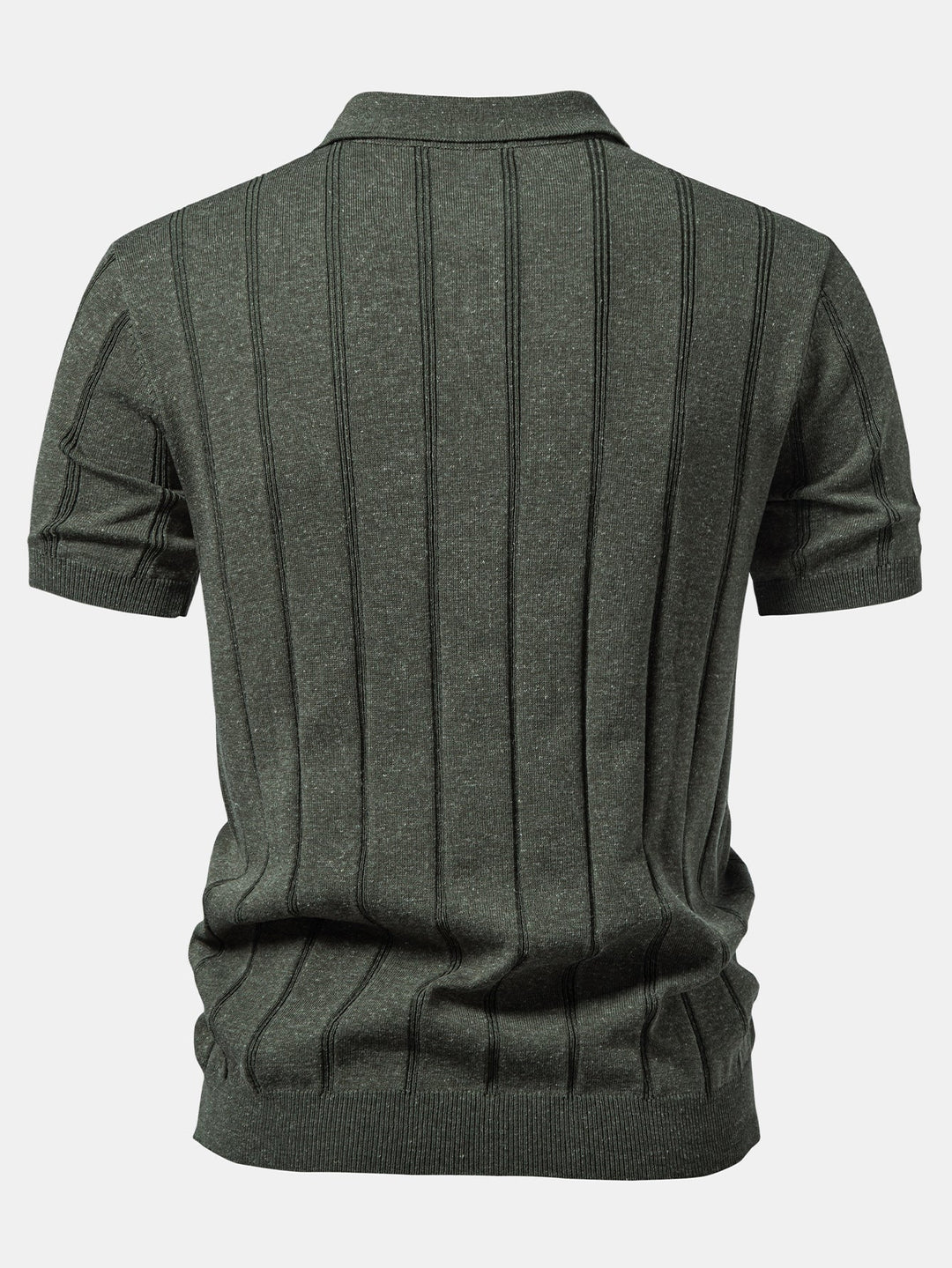 Caldwell | Linen Ribbed Knit Polo & Slim Fit Tapered Trousers