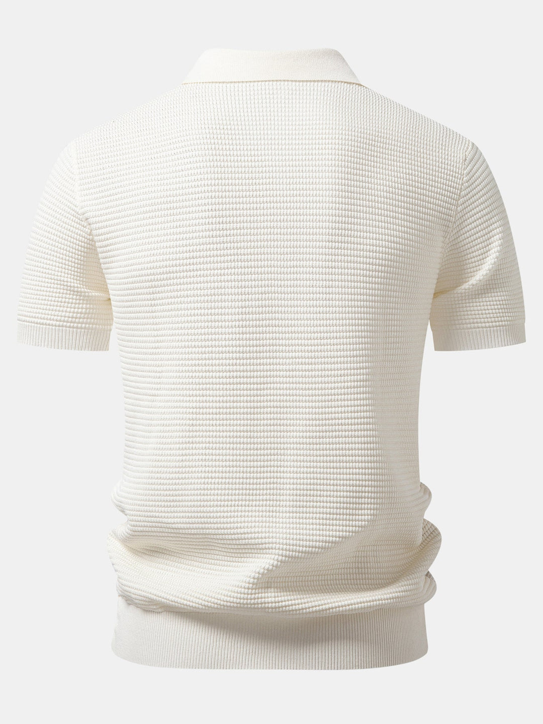 Ken | Contrast Waffle Zipper Knit Polo & Slim Fit Tapered Trousers
