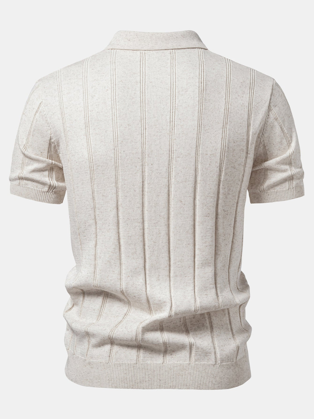 Caldwell | Linen Ribbed Knit Polo & Slim Fit Tapered Trousers