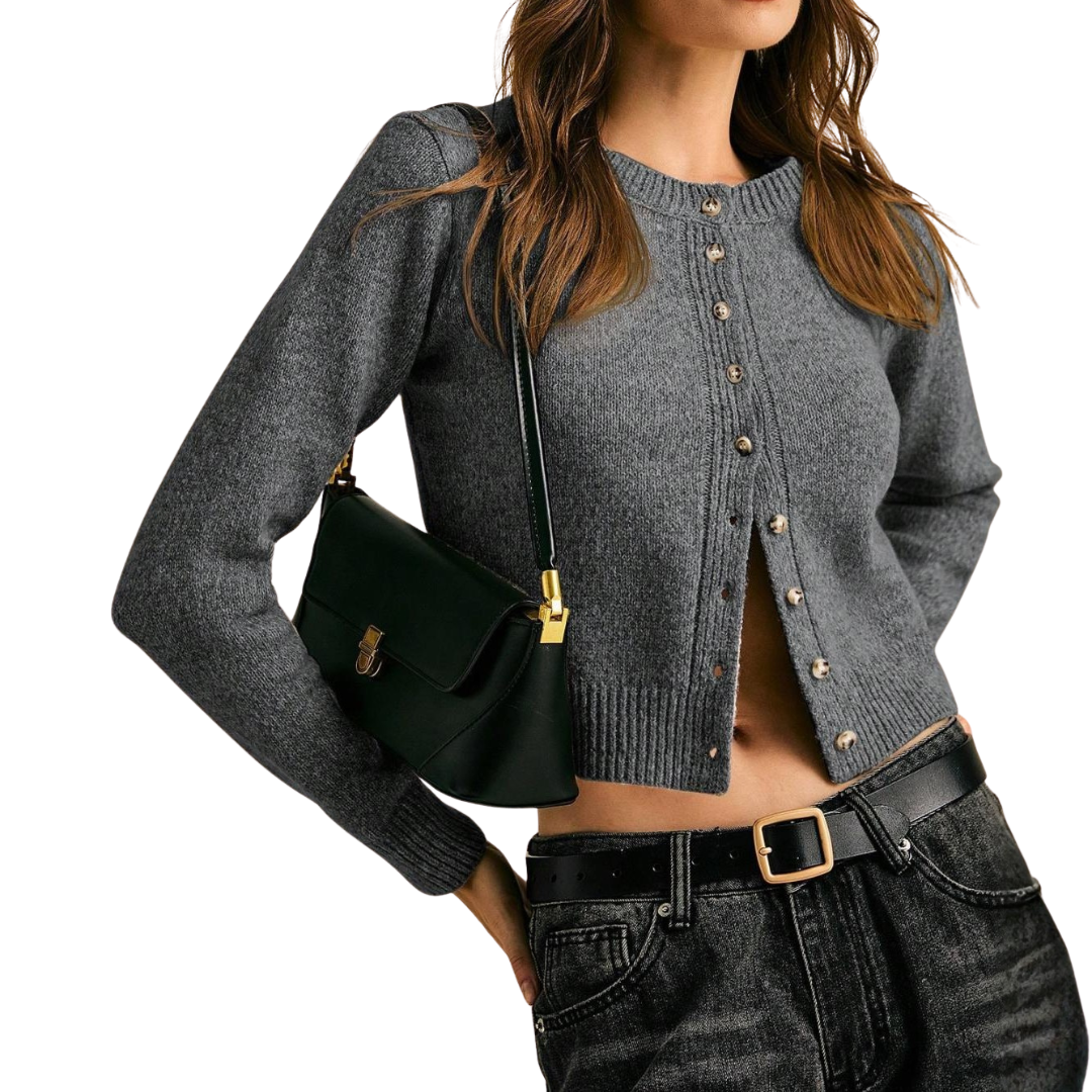 SOLVEIG™ | Cozy Ribbed Button-Front Cardigan