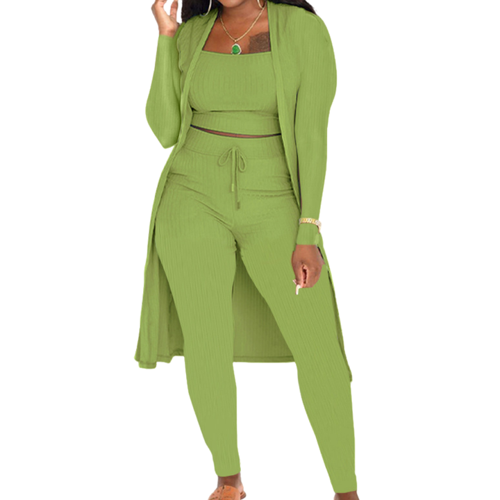 LINDEN™ | Cozy Knit Open Front Co-ord Set