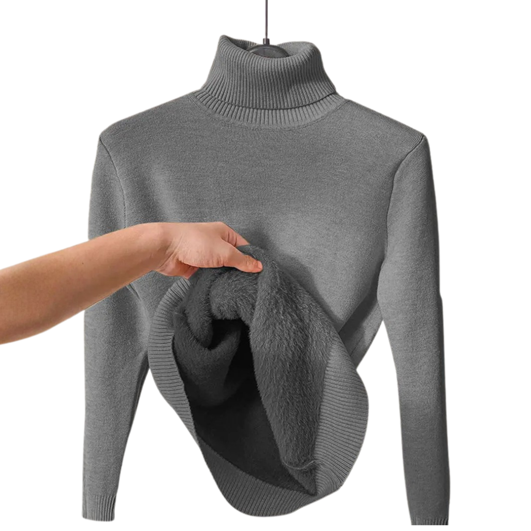 CELWYN™ | Cozy Fleece-Lined Turtleneck Sweater