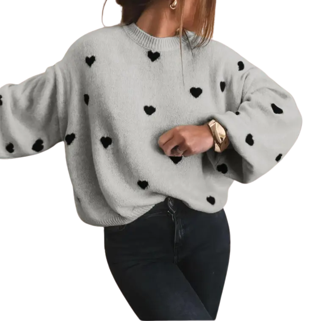 HOLLIS™ | Cozy Halloween Print Drop Shoulder Sweater