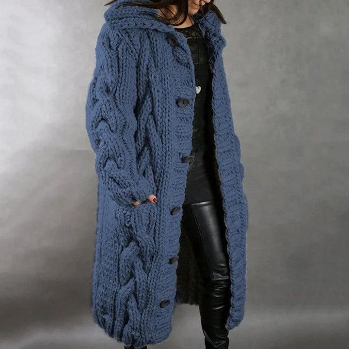 Alessia™ Elegant Cable Knit Coat