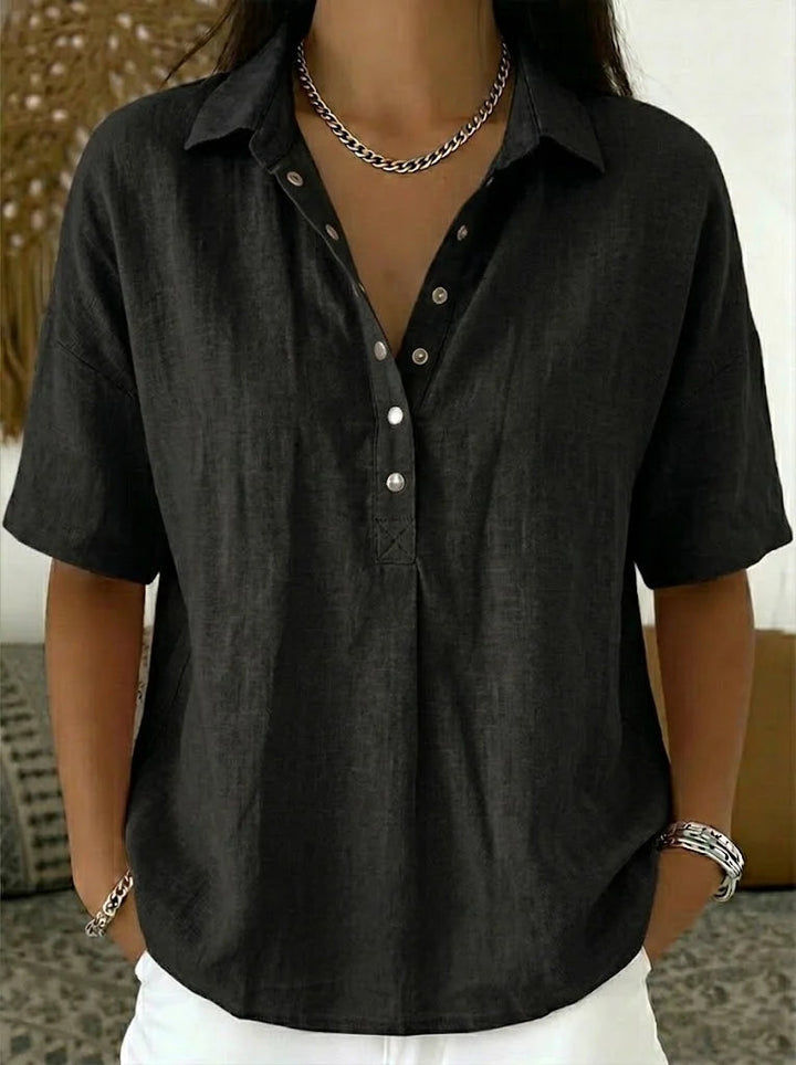 Willow | Blouse with Collar and Buttoned Details