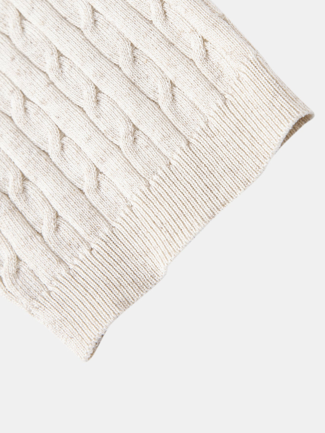Victor | Twisted Jacquard Crew Neck Button Up Knit Shirt & Slim Fit Tapered Trousers