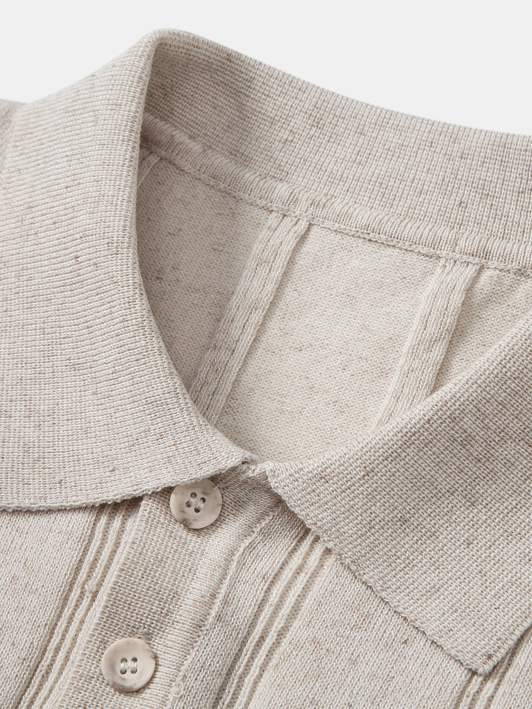 Caldwell | Linen Ribbed Knit Polo & Slim Fit Tapered Trousers