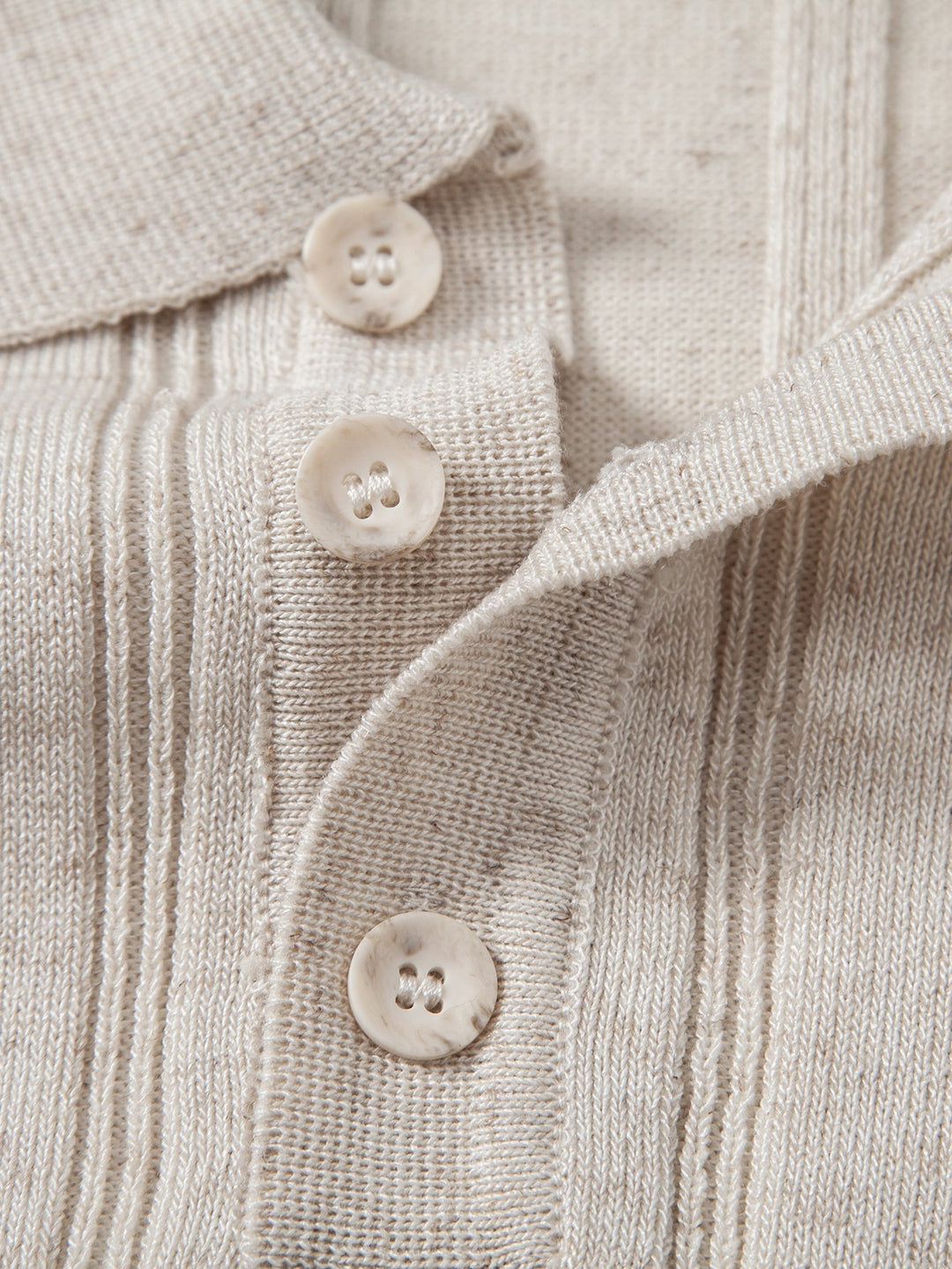 Caldwell | Linen Ribbed Knit Polo & Slim Fit Tapered Trousers