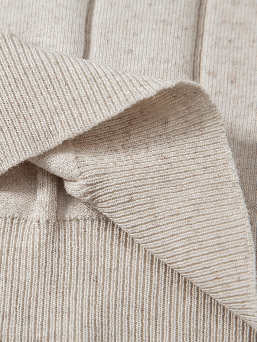 Caldwell | Linen Ribbed Knit Polo & Slim Fit Tapered Trousers