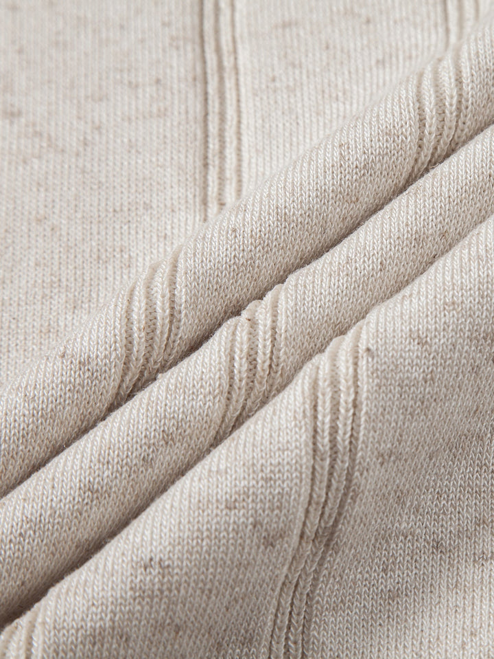Caldwell | Linen Ribbed Knit Polo & Slim Fit Tapered Trousers