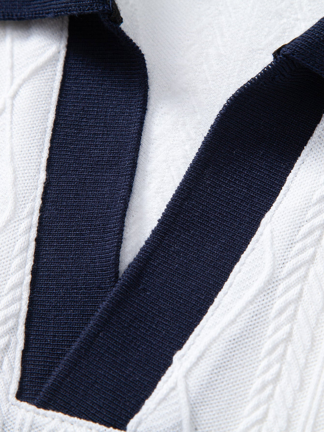 Tommy | Contrast Geometry Jacquard Knit Polo & Slim Fit Tapered Trousers