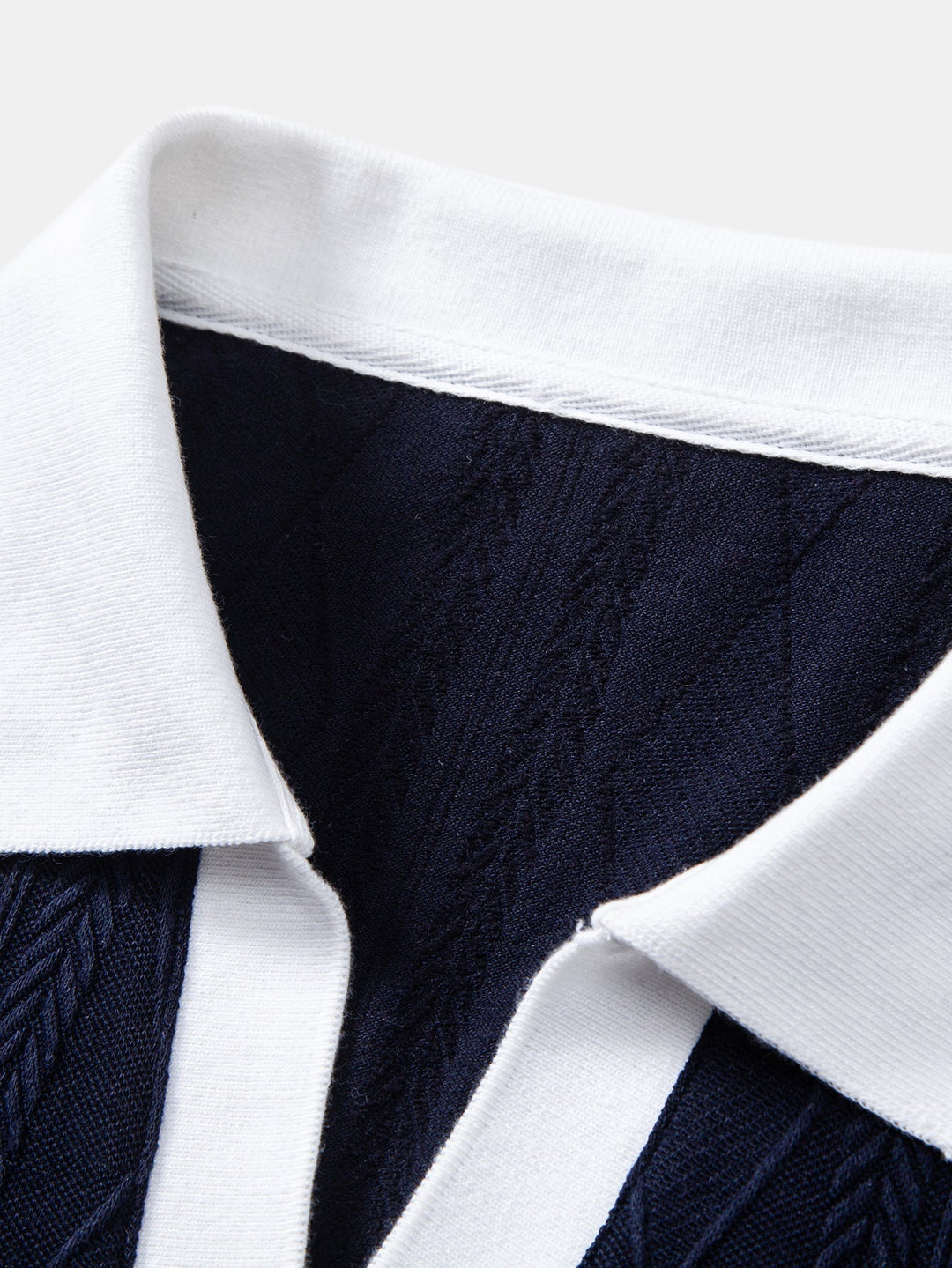 Tommy | Contrast Geometry Jacquard Knit Polo & Slim Fit Tapered Trousers