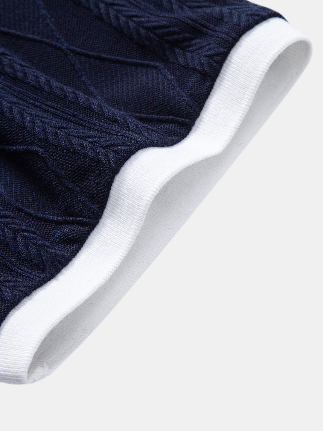 Tommy | Contrast Geometry Jacquard Knit Polo & Slim Fit Tapered Trousers