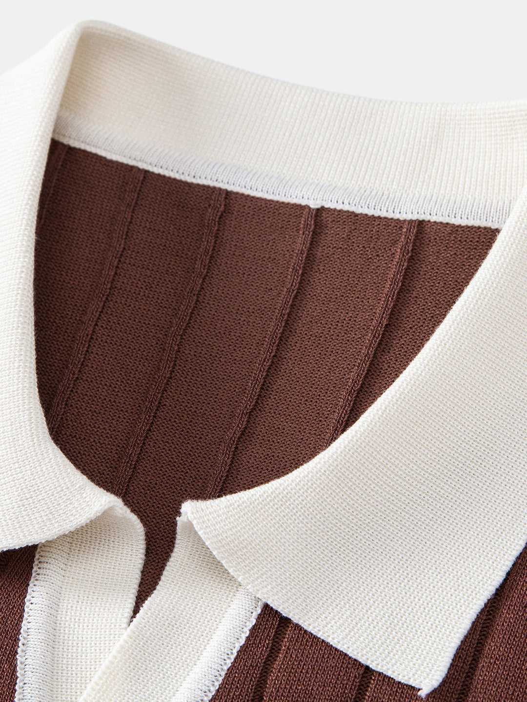 Ron | Contrast Trim Stripe Johnny Collar Polo & Slim Fit Tapered Trousers