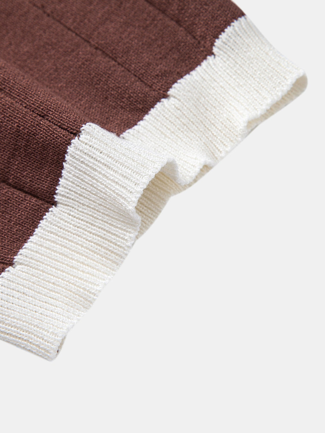 Ron | Contrast Trim Stripe Johnny Collar Polo & Slim Fit Tapered Trousers