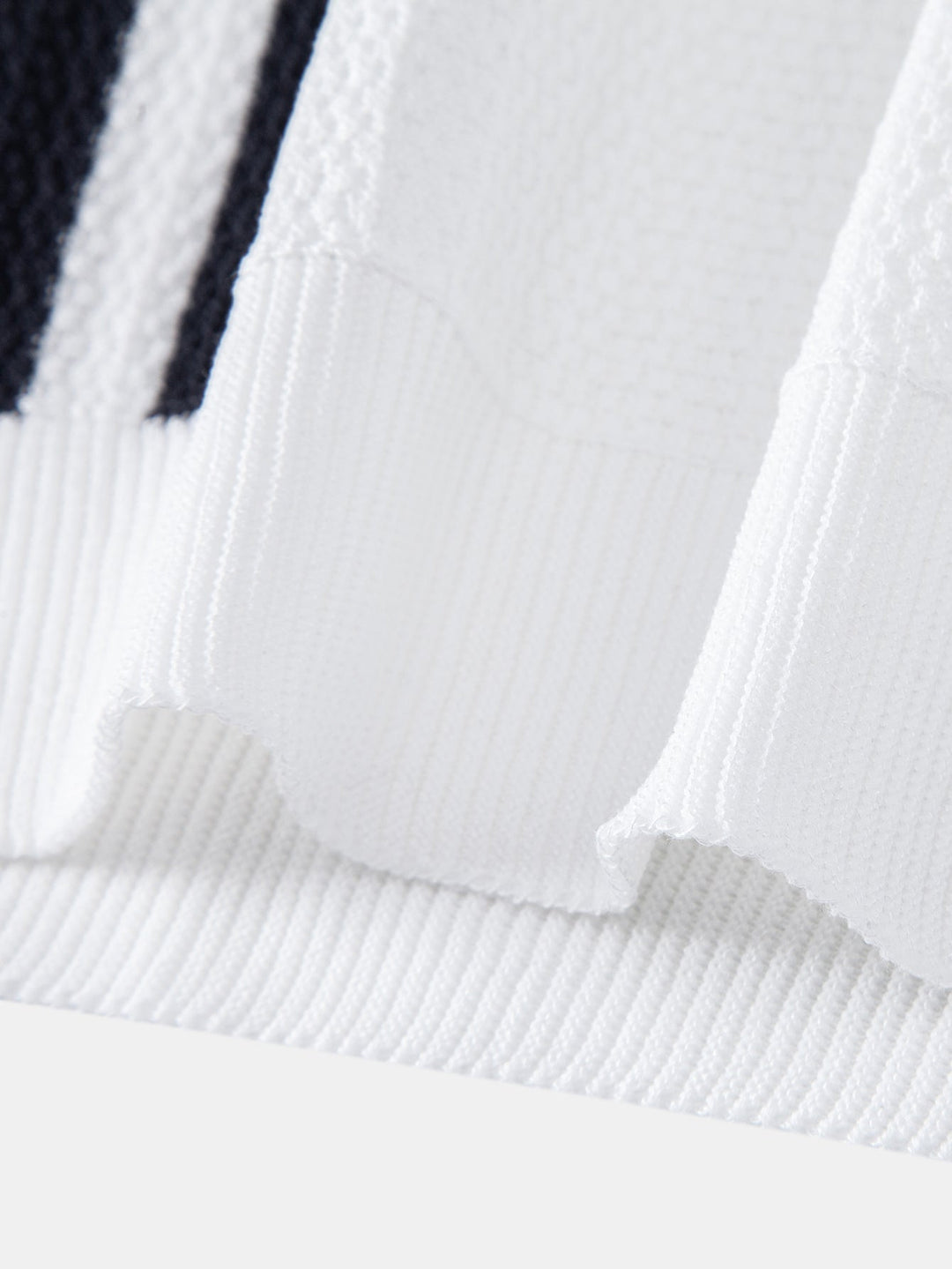 Bernard | Contrast Textured Knit Polo & Slim Fit Tapered Trousers