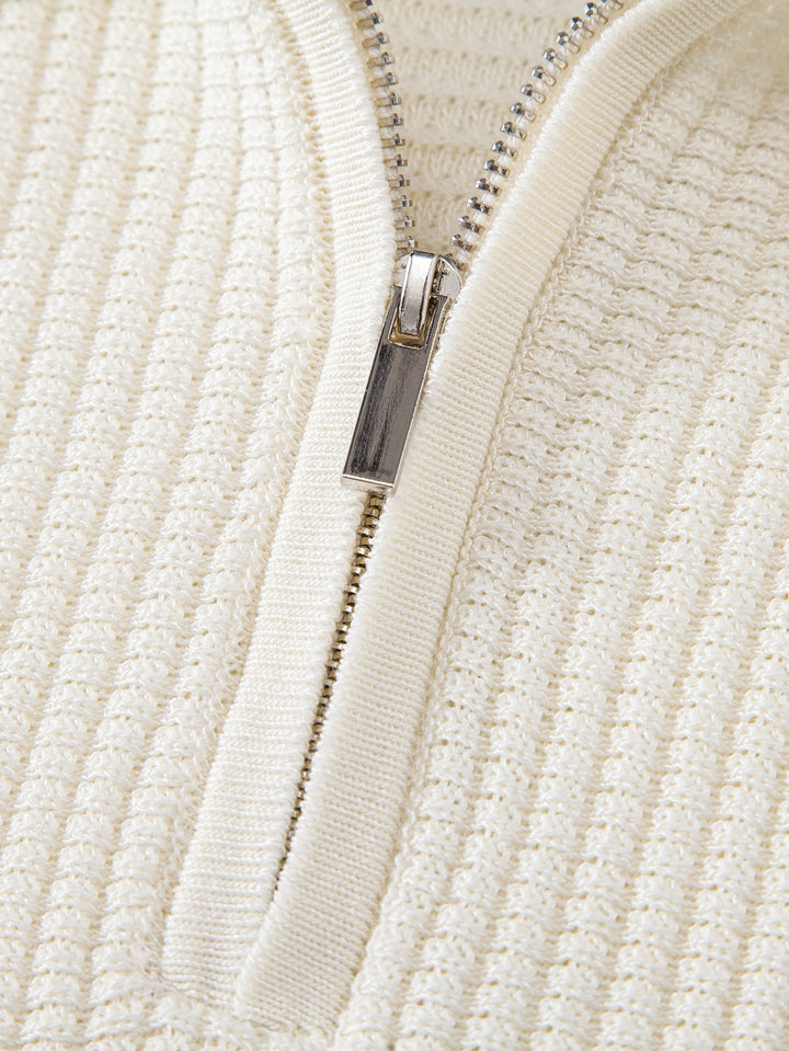 Bronny | Contrast Zipper Polo & Slim Fit Tapered Trousers