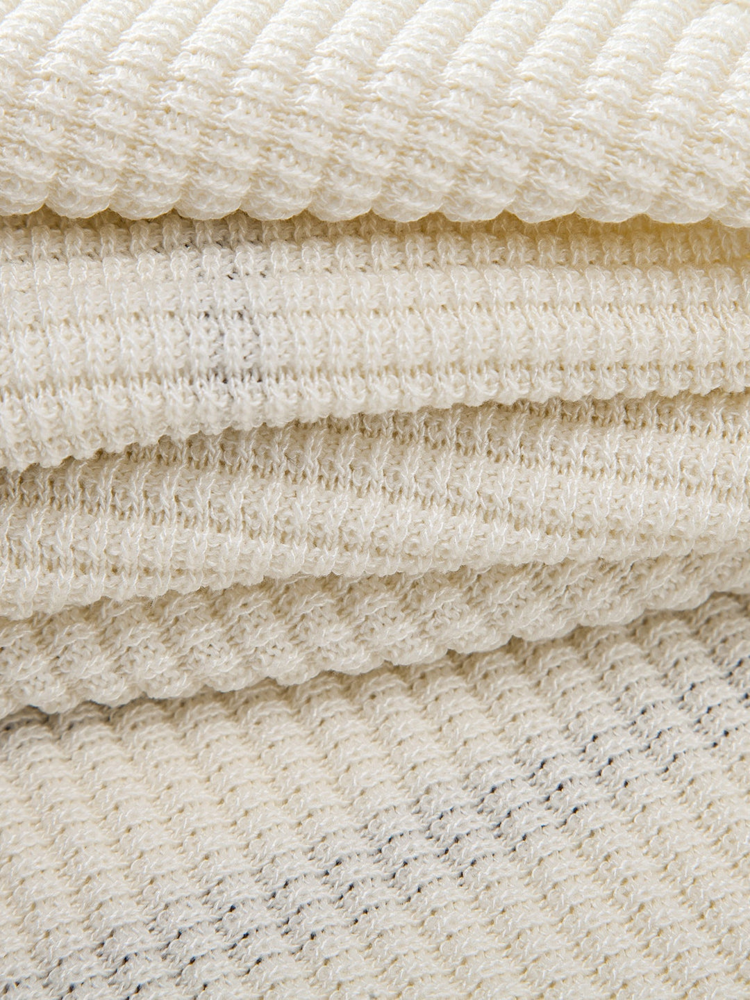 Ken | Contrast Waffle Zipper Knit Polo & Slim Fit Tapered Trousers