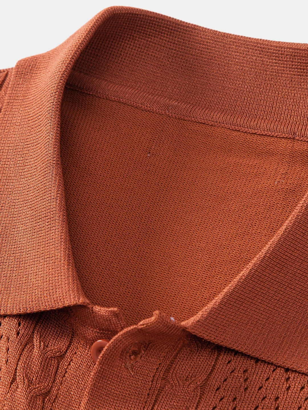 Jalen | Twisted Jacquard Button Up Knit Shirt & Straight Leg Linen Pants