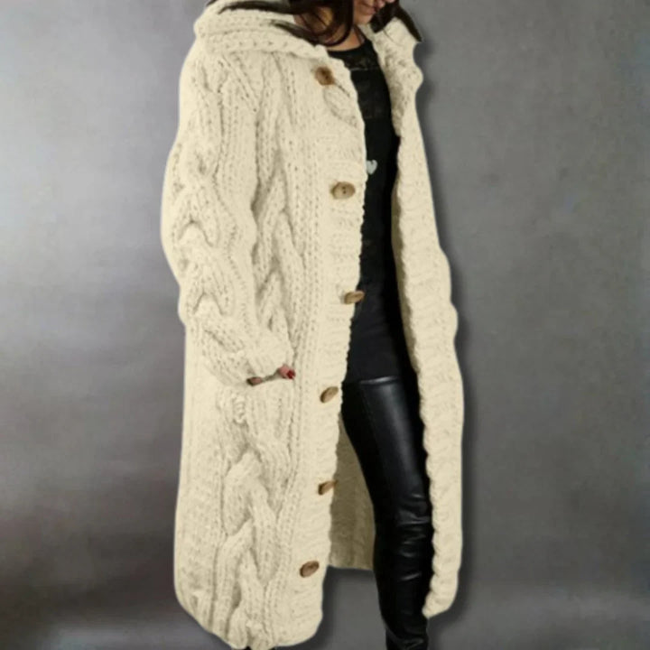 Alessia™ Elegant Cable Knit Coat