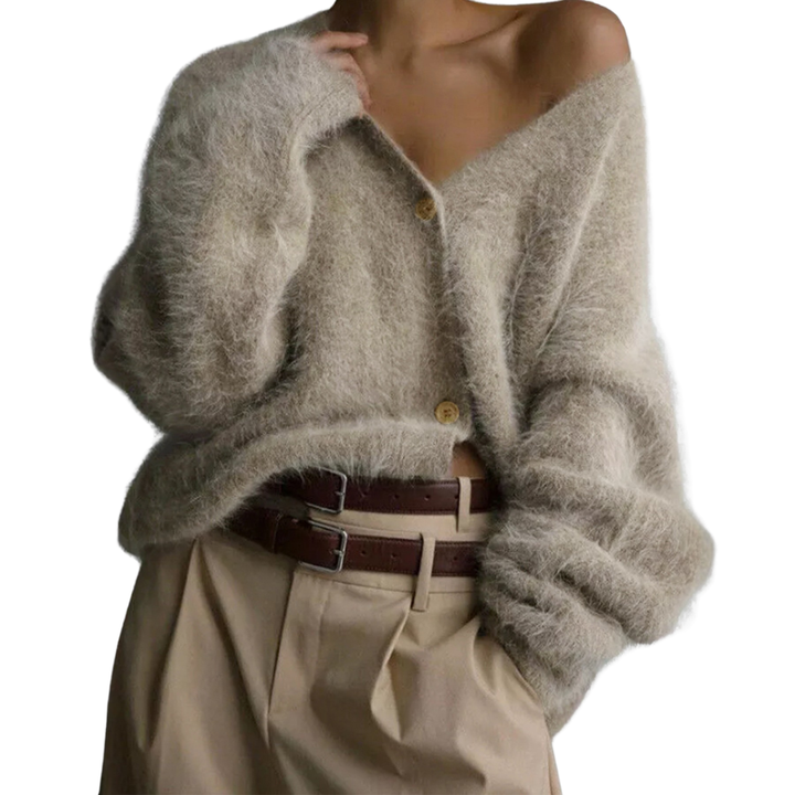 BRISEIS™ | Cozy V-Neck Button Cardigan