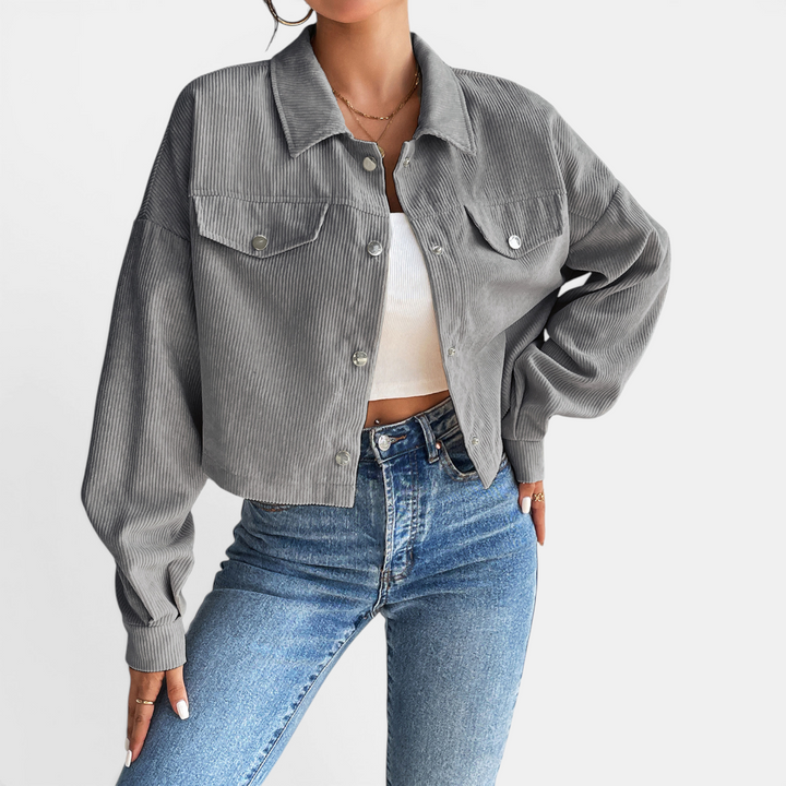 DEVIN™ – Relaxed Corduroy Button-Front Jacket