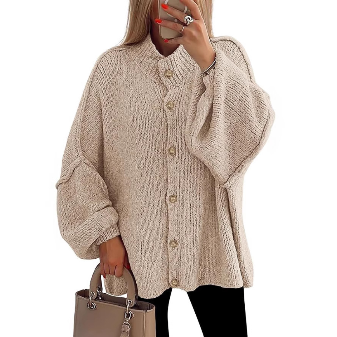 HESTIA™ | Cozy Batwing Sleeve Chunky Knit Cardigan
